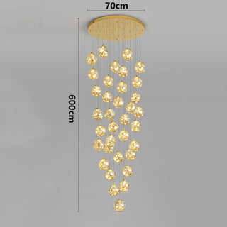 CASCADE Modern Golden LED Cascade Ceiling Light – view 16