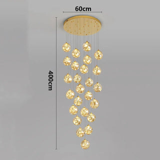 CASCADE Modern Golden LED Cascade Ceiling Light – view 14