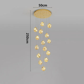 CASCADE Modern Golden LED Cascade Ceiling Light – view 11