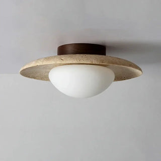 DIRIO Chic Round Diffuser Gilded Ring Ceiling Light – Elegant Contemporary Fixture