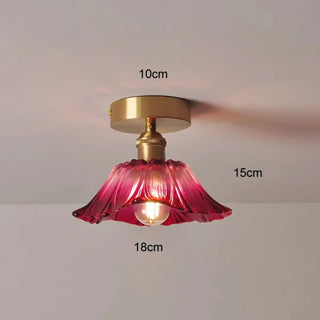 GALOIPA Compact Elegant Glass Vintage Ceiling Light
