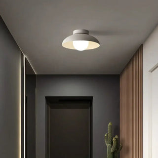 EVA Contemporary Flared Round Shade Ceiling Light