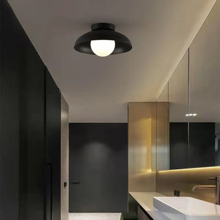 EVA Contemporary Flared Round Shade Ceiling Light