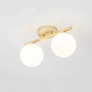 DUTYS Contemporary Black Double Globe Ceiling Light – Modern Designer Fixture