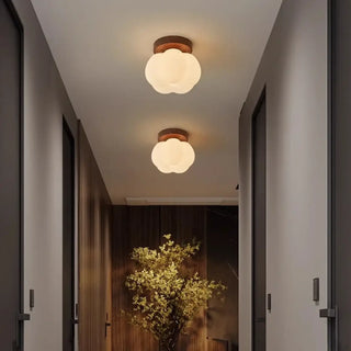 NUAH Nordic Ceiling Light – Cosy Cream Cloud Shape Room Setting