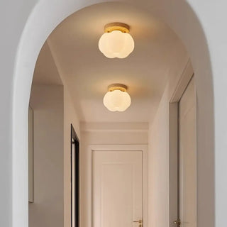 NUAH Cream Cloud Ceiling Light – Nordic Soft Form Detail Close-Up