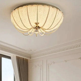 LIERCO Crystal Gilded Royal Pearl Elegant Ceiling Light