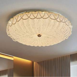 LIERCO Crystal Gilded Royal Pearl Elegant Ceiling Light