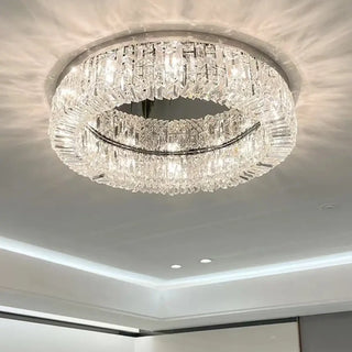 ROLE Glamorous Ceiling Light – Crystal LED Living Room Room Setting
