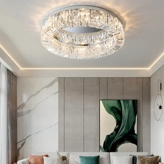ROLE Crystal Ceiling Light – Round LED Elegant Glamour Detail