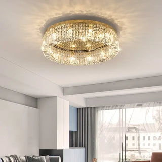 ROLE LED Ceiling Light – Crystal Round Modern Elegant Close-Up