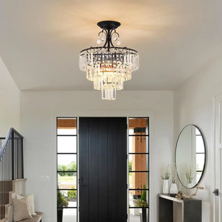 CRYSTBL Luxury Ceiling Light – Dramatic Crystal Black Statement Fixture