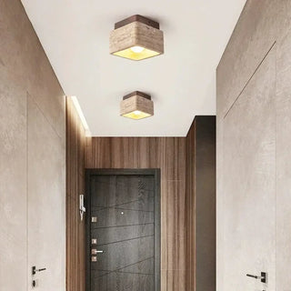 FRATAL Cube Effect Natural Stone Minimalist Ceiling Light