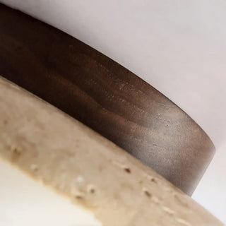 PIDRI Luxury Ceiling Light – Stone and Wood Room Setting Interior