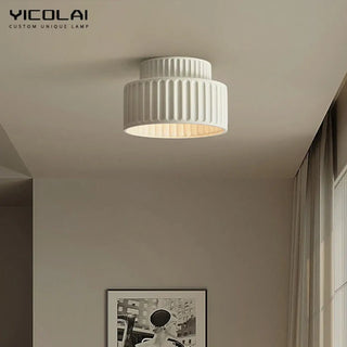 CYLI Cylindrical Striped Retro Ceiling Light – Original Multi-Color Vintage Fixture