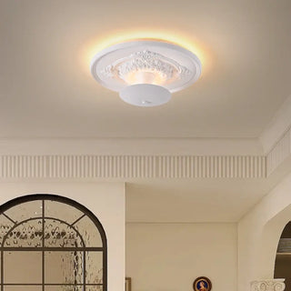 RONIRTE Decorative White Classic Elegant Ceiling Light – Timeless Flush Fixture