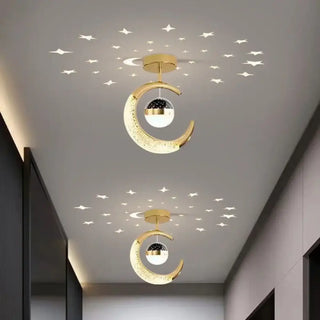 ETOLU Decorative Children Moon Starry Ceiling Light