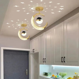 ETOLU Decorative Children Moon Starry Ceiling Light