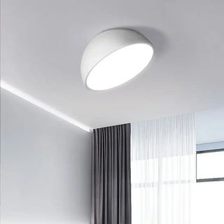 CRYLOME White LED Half-Sphere Modern Ceiling Light – Contemporary Flush Fixture