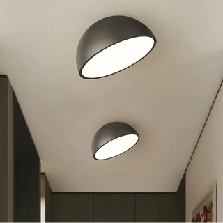 LONROI Half Sphere Wood LED Modern Ceiling Light