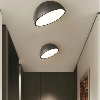 LONROI Half Sphere Wood LED Modern Ceiling Light