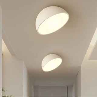 LONROI Half Sphere Wood LED Modern Ceiling Light