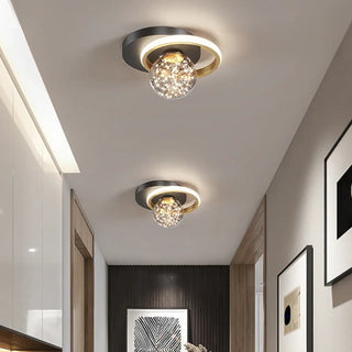 DATAL Crystal Ball Dimmed Ceiling Light – Luxurious Contemporary Fixture
