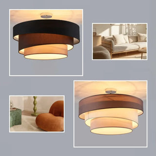 SOFTEN Circular Modern Soft Light Ceiling Light – Contemporary Warm Fixture