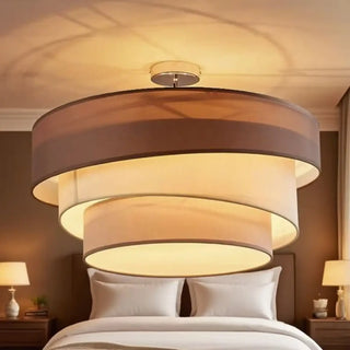 SOFTEN Circular Modern Soft Light Ceiling Light – Contemporary Warm Fixture
