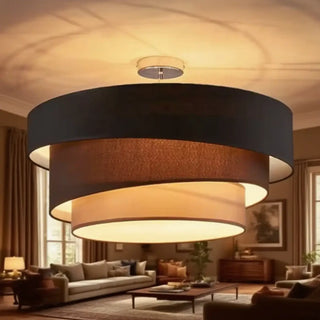 SOFTEN Circular Modern Soft Light Ceiling Light – Contemporary Warm Fixture