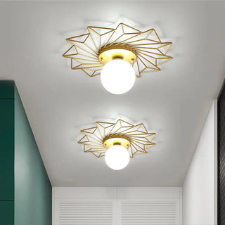 SPIKA Glamorous Ceiling Light – Golden Star Room Setting Interior