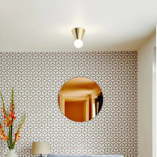 ROLA Brushed Brass Ceiling Light – Minimalist Warm Metal Detail