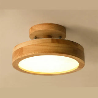SOIZY Wood LED Ceiling Light – Contemporary Natural Design Detail