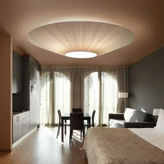 GUIDERA Modern Dome Fabric White Ceiling Light