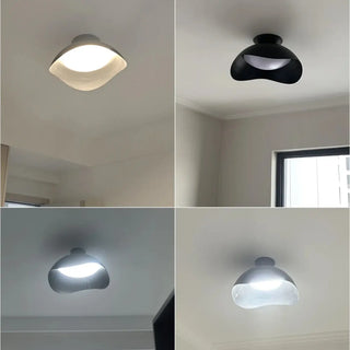 PULTA Sculpted Ceiling Light – Luminous Modern Design Detail Close-Up