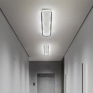 JOLITEDA LED Modern Wavy Black Ceiling Light