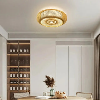 DOITURA Modern Woven LED Ceiling Light – Refined Contemporary Fixture