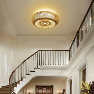 DOITURA Modern Woven LED Ceiling Light – Refined Contemporary Fixture
