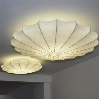 LOMPO Original Organic Shape White Fabric Ceiling Light