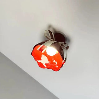 GIFTY Original Red and White Bow Decorative Ceiling Light