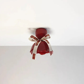 GIFTY Original Red and White Bow Decorative Ceiling Light