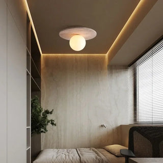 BOSA Natural Stone Ceiling Fixture – Globe Glass Modern Contemporary Light
