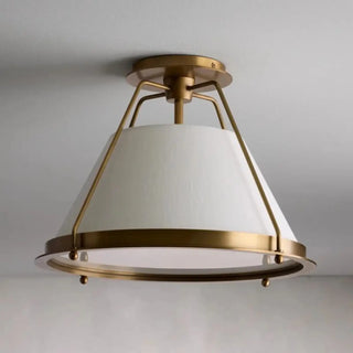 SHELTON American Fabric Metal Ceiling Light
