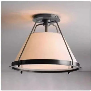SHELTON American Fabric Metal Ceiling Light