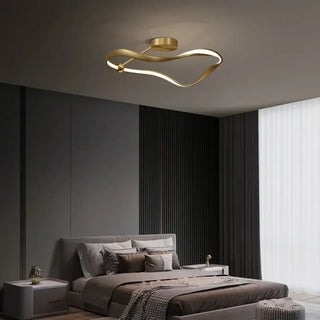 CHANDE Gold Elegant Modern Chic Ceiling Light – Luxurious Contemporary Fixture