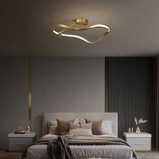 CHANDE Gold Elegant Modern Chic Ceiling Light – Luxurious Contemporary Fixture