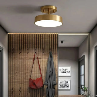GOLROU Gold Modern Round Elegant Ceiling Light