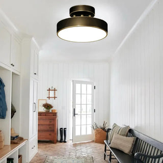GOLROU Gold Modern Round Elegant Ceiling Light