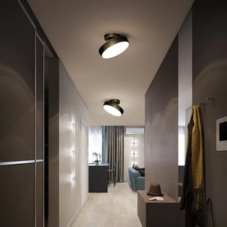 GOLROU Gold Modern Round Elegant Ceiling Light