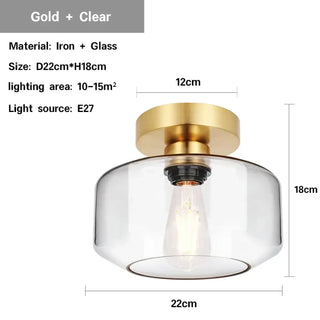 AISILE Gilded Glass Elegant Ceiling Light – Modern Contemporary Fixture Design
